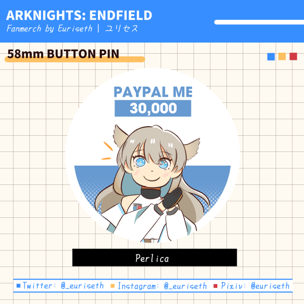 [Arknights: Endfield] Paypal Perlica 30,000 Button Pin