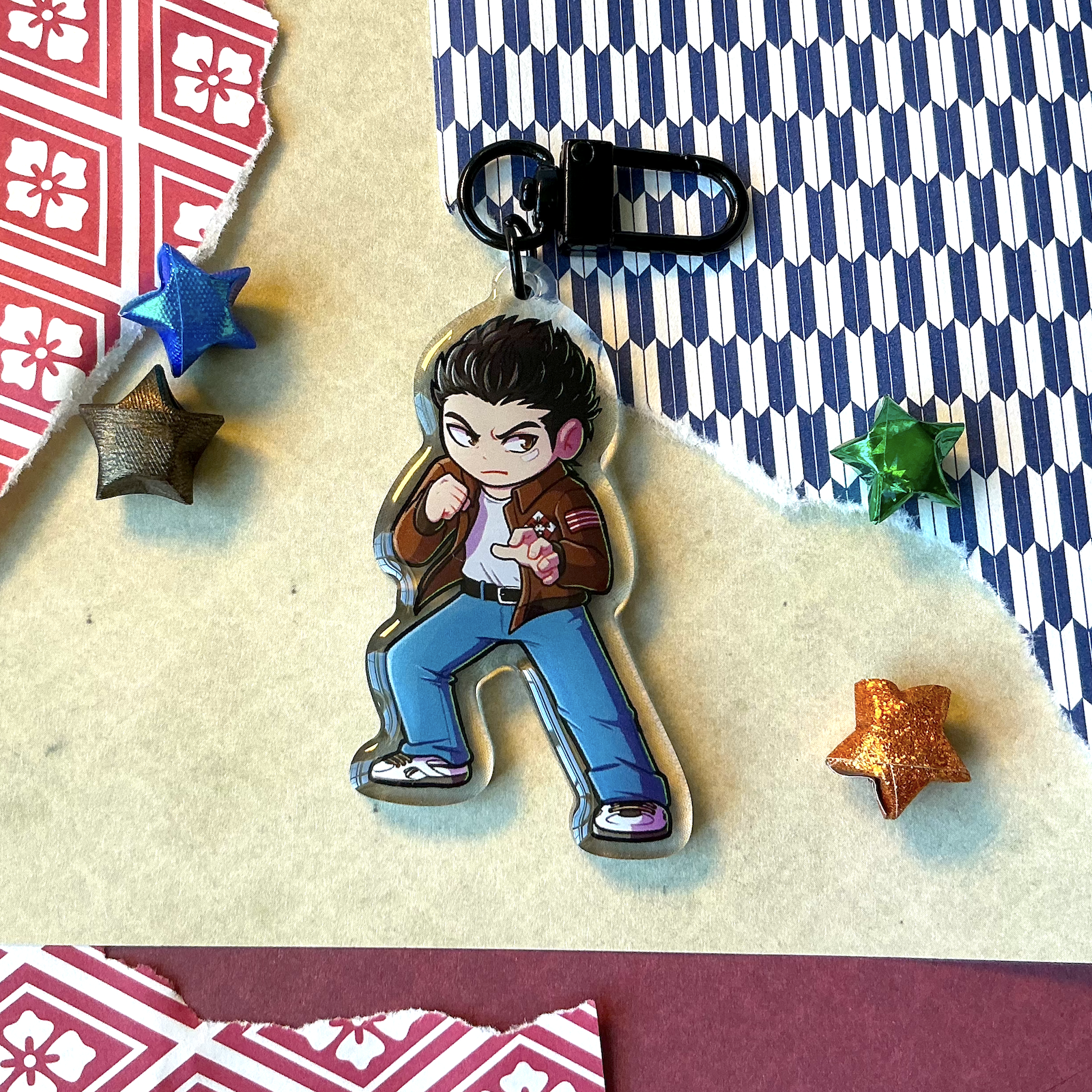 Shenmue : Ryo Hazuki Epoxy Keychain