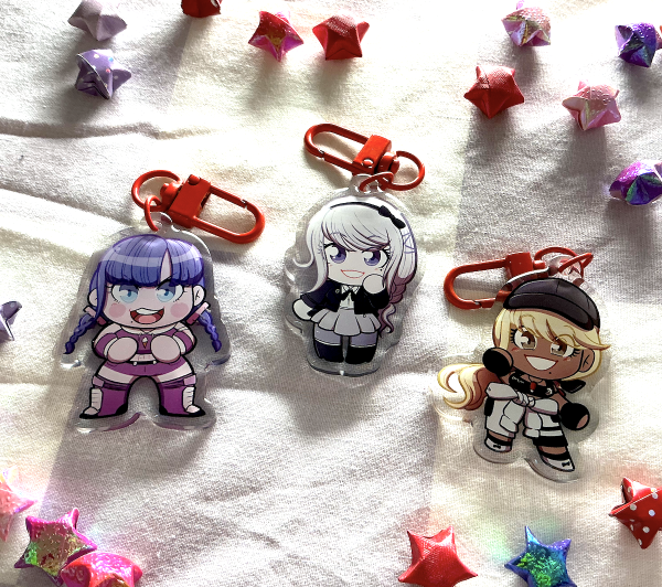 Hundred Line : Moko Mojiro Epoxy Keychain