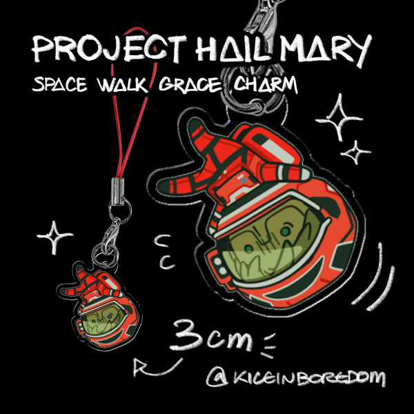 Grace Rocky Connection Keychain | Project Hail Mary by KICE - ACGGOODS