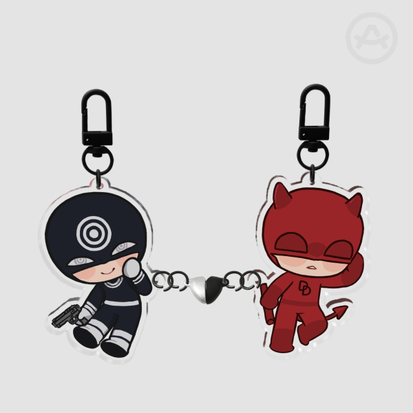 Lester & Daredevil - Acrylic Magnet Keychain