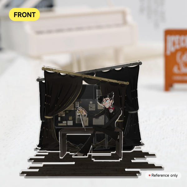 Executive Vincent - Golden Brown - Double Insert Acrylic Standees
