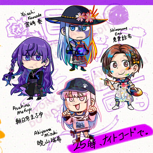 PRSK 2026 -25-ji, Nightcord de.- Charm Set