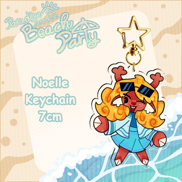 Noelle Beach Party Keychain
