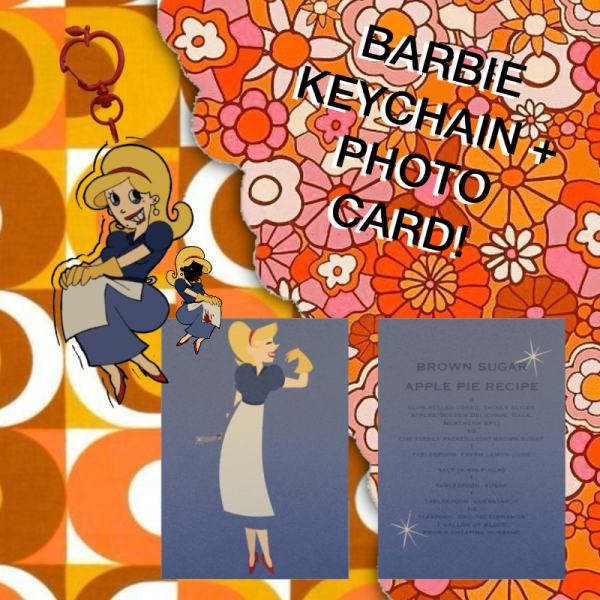 BARBIE KEYCHAIN+CARD