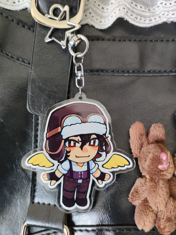 Pilot Quackity QSMP 2 Clear Acrylic Keychain