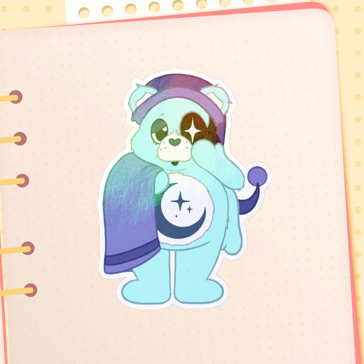 Astro Care Bear Sticker