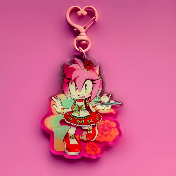 SonicCafe Amy Rose keychain