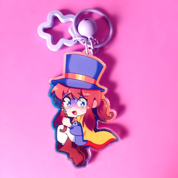 A Hat in Time Hat Kid keychain