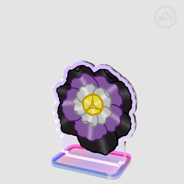 Pride Flower Non-Binary Acrylic Standees