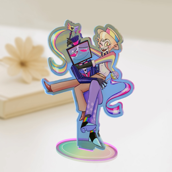 StaticApple Pride Hazbin Hotel Rainbow Acrylic Standees