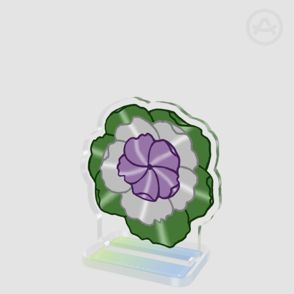 Pride Flower Genderqueer Acrylic Standees