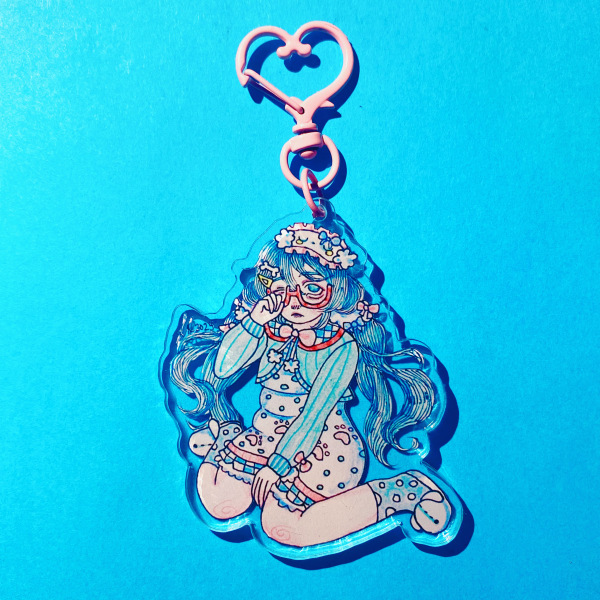 Loungewear Hatsune Miku Vocaloid keychain