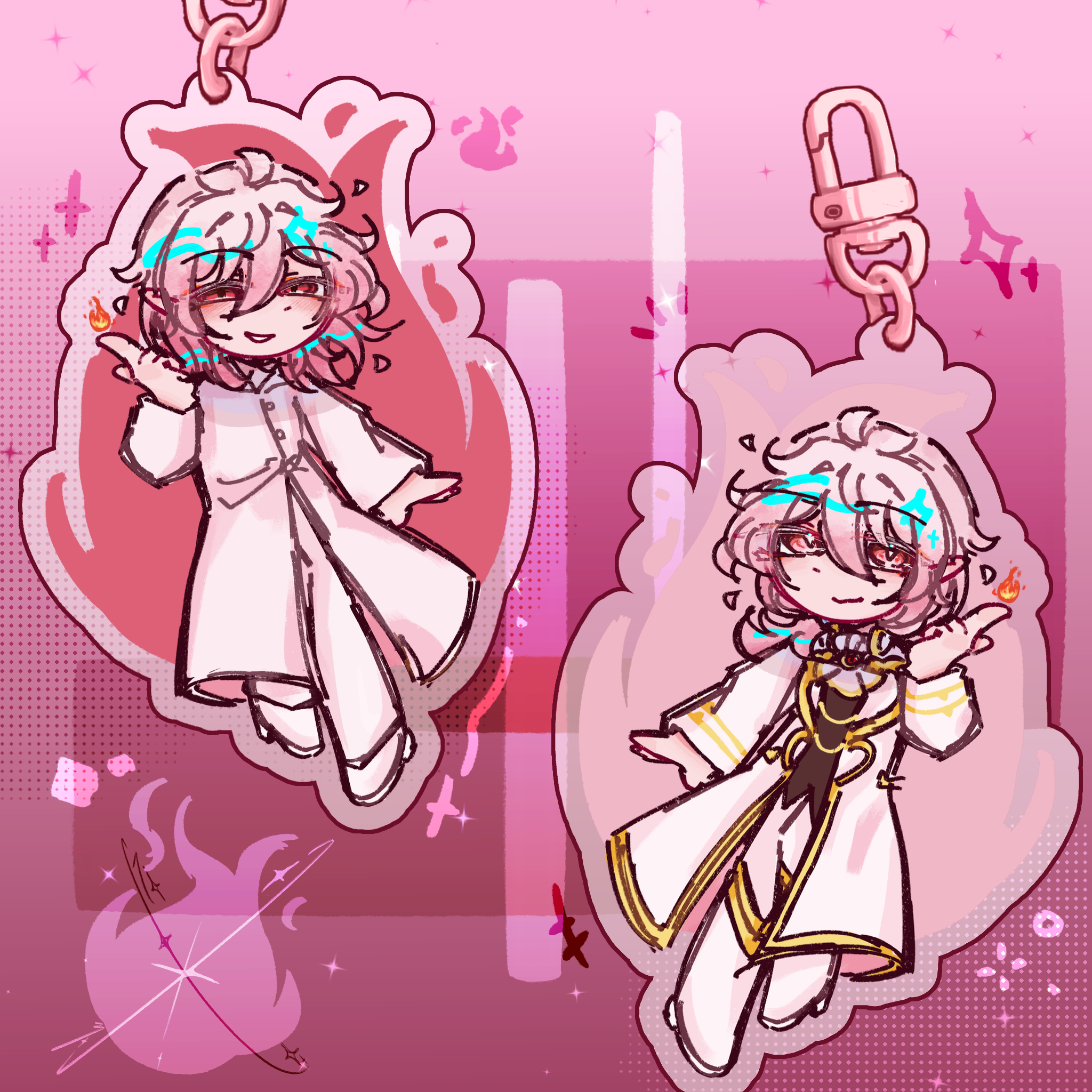 Alice Asmodeus double side keychain ✦ Mairimashita! Iruma kun