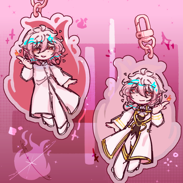 Alice Asmodeus double side keychain ✦ Mairimashita! Iruma kun