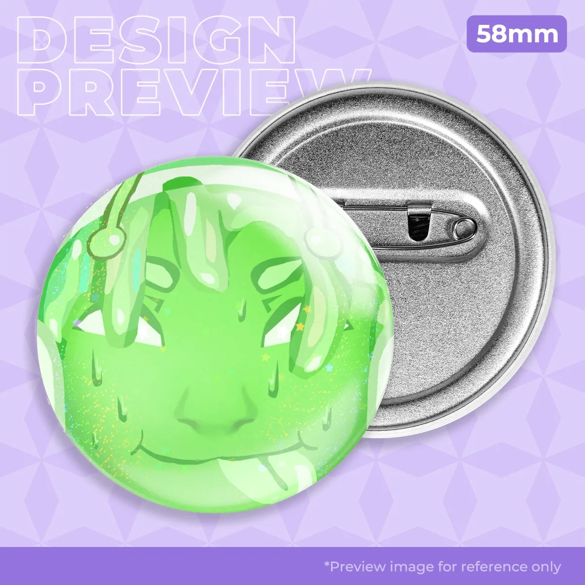 Slimy Boosfer Button Pin