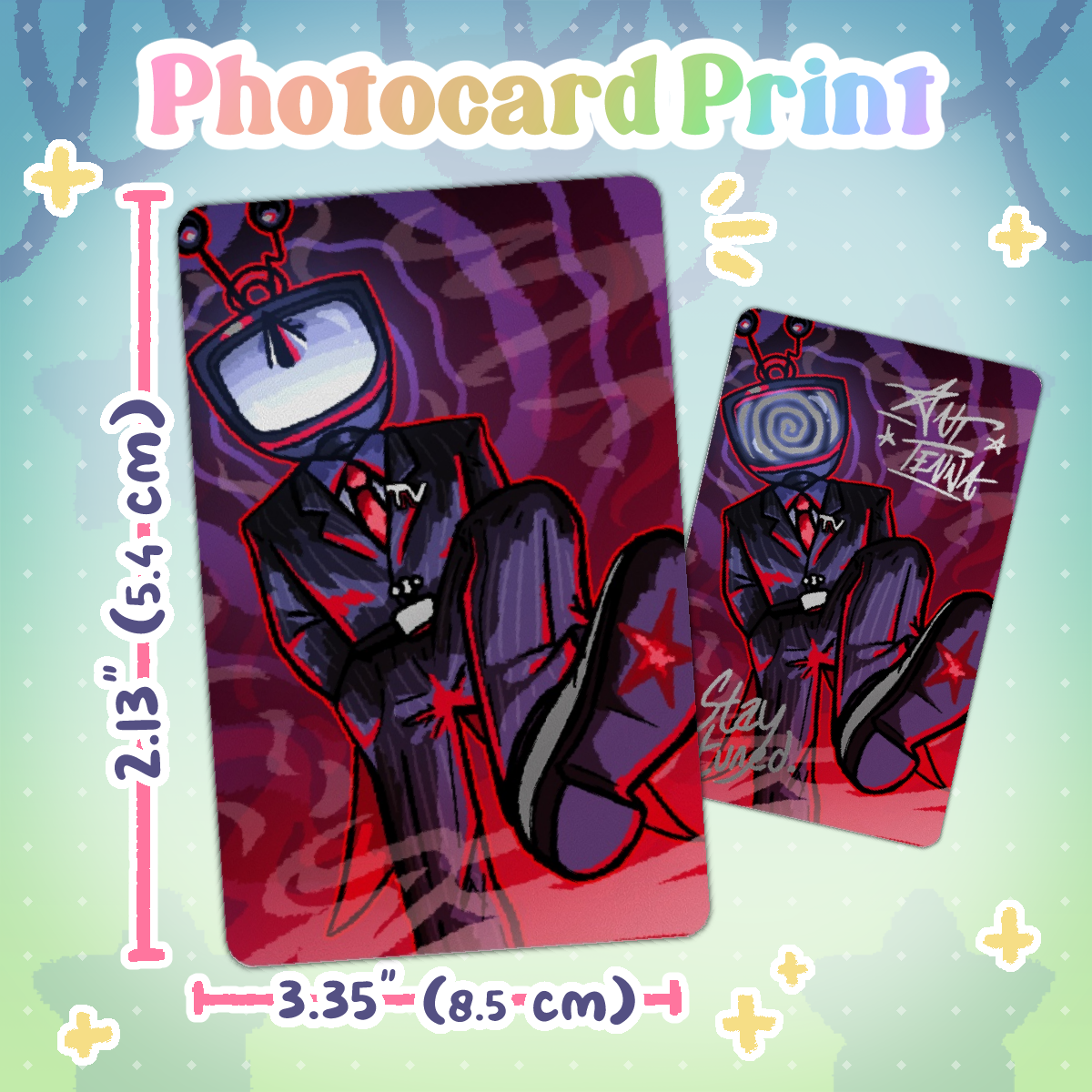 Defernull Tenna Silver Photocard (Small) - [Deltarune]