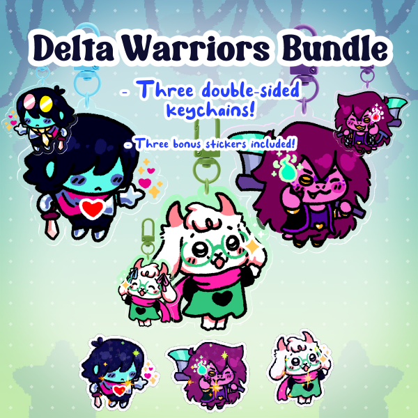 Delta Warriors Keychain Set