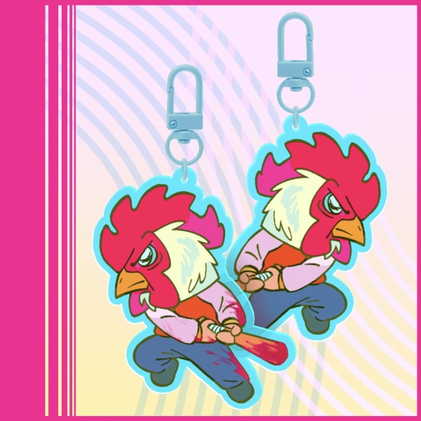 Jacket - Hotline Miami Double-sided Keychain