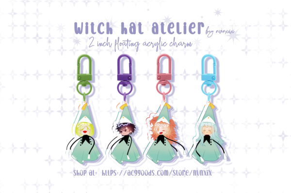 Witch Hat Atelier Chibi keychain (Apprentice Set)