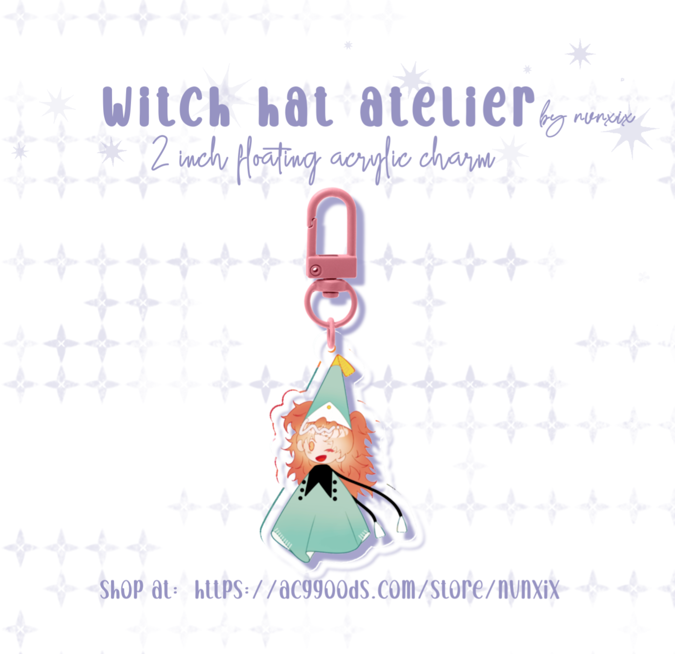 Tetia Chibi Acrylic Keychain - Witch Hat Atelier
