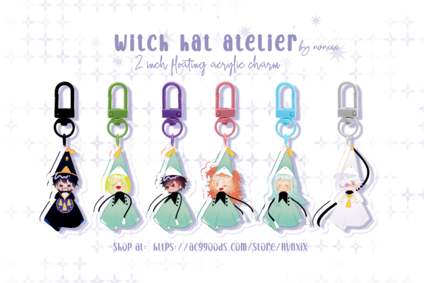 Witch Hat Atelier Chibi keychain (Full set)