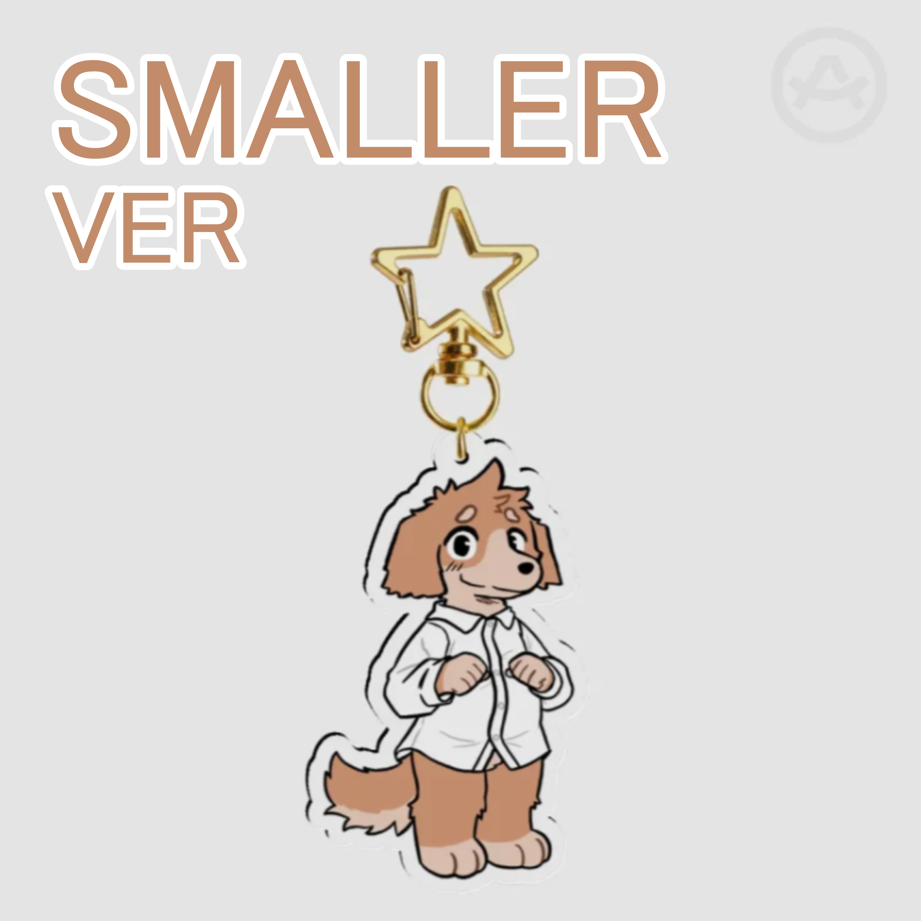 SMALL Joseph 🐶🩲 - Clear Acrylic Keychains - (6 cm)