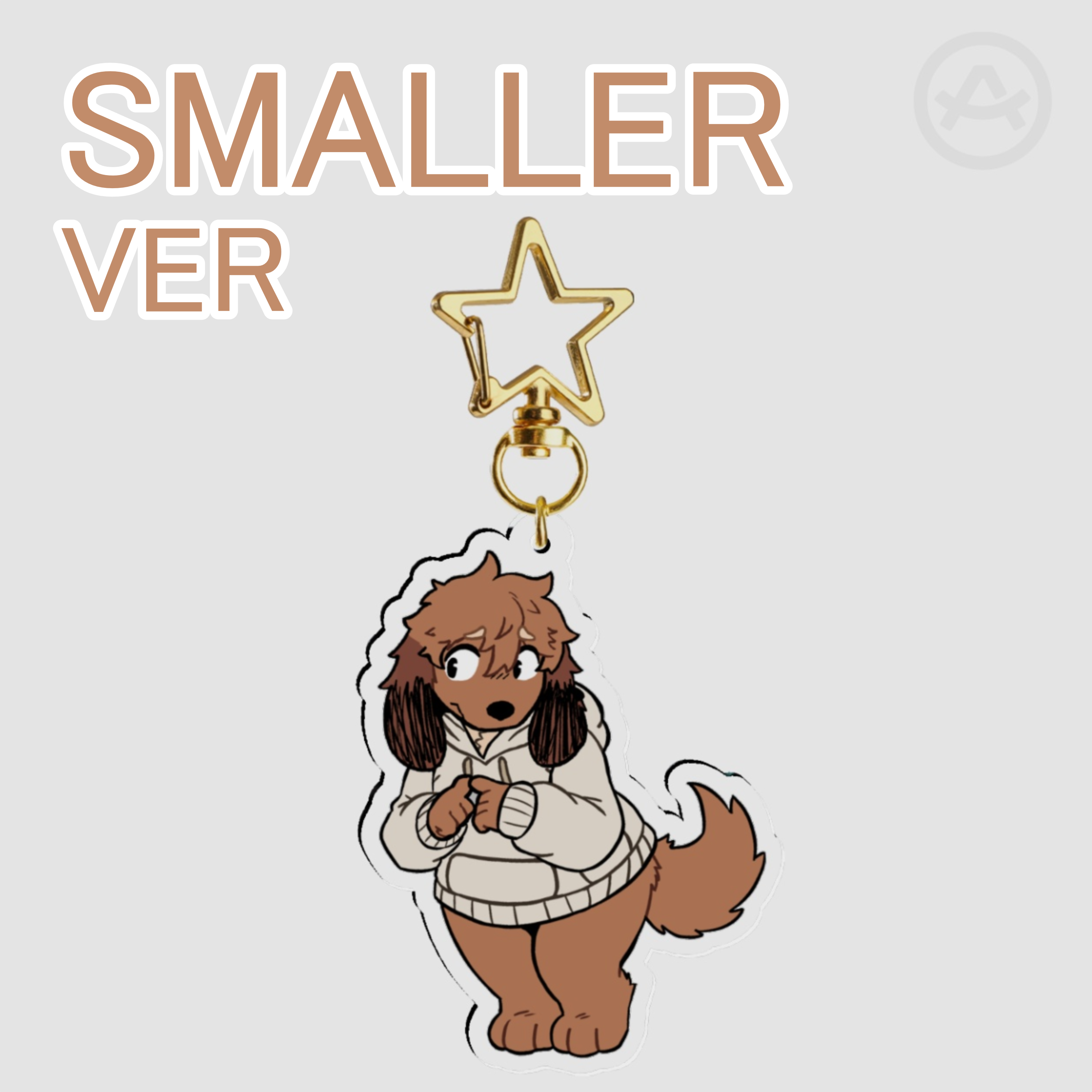 SMALL Noy 🐶🩲 - Clear Acrylic Keychains - (6 cm)