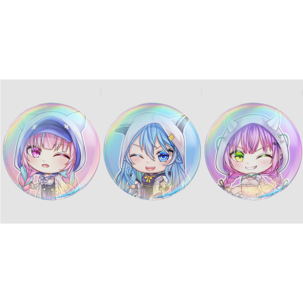 HOLOLIVE JP - STARTEND | 58mm Round Badge Button Pin SET