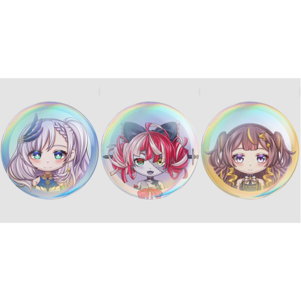 HOLOLIVE ID - Gen 2 holoro | 58mm Round Badge Button Pin SET