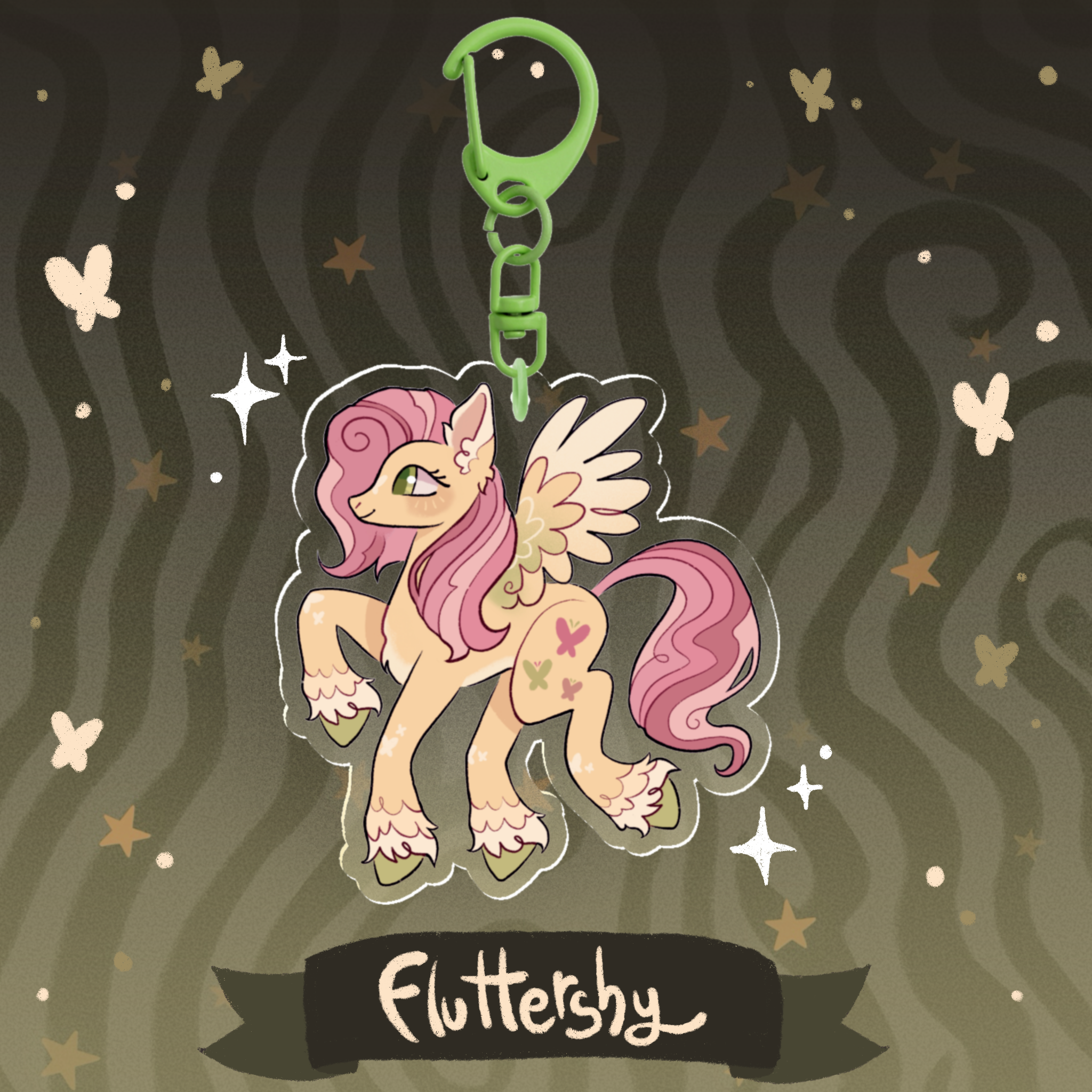 Fluttershy - keychain