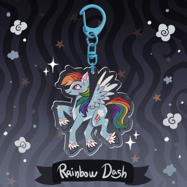 Rainbow Dash - keychain