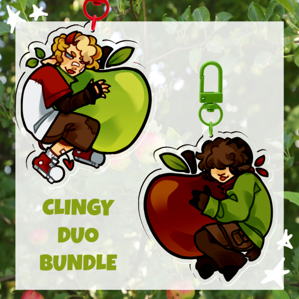 Fenteii's Clingyduo Apple Keychain pack!