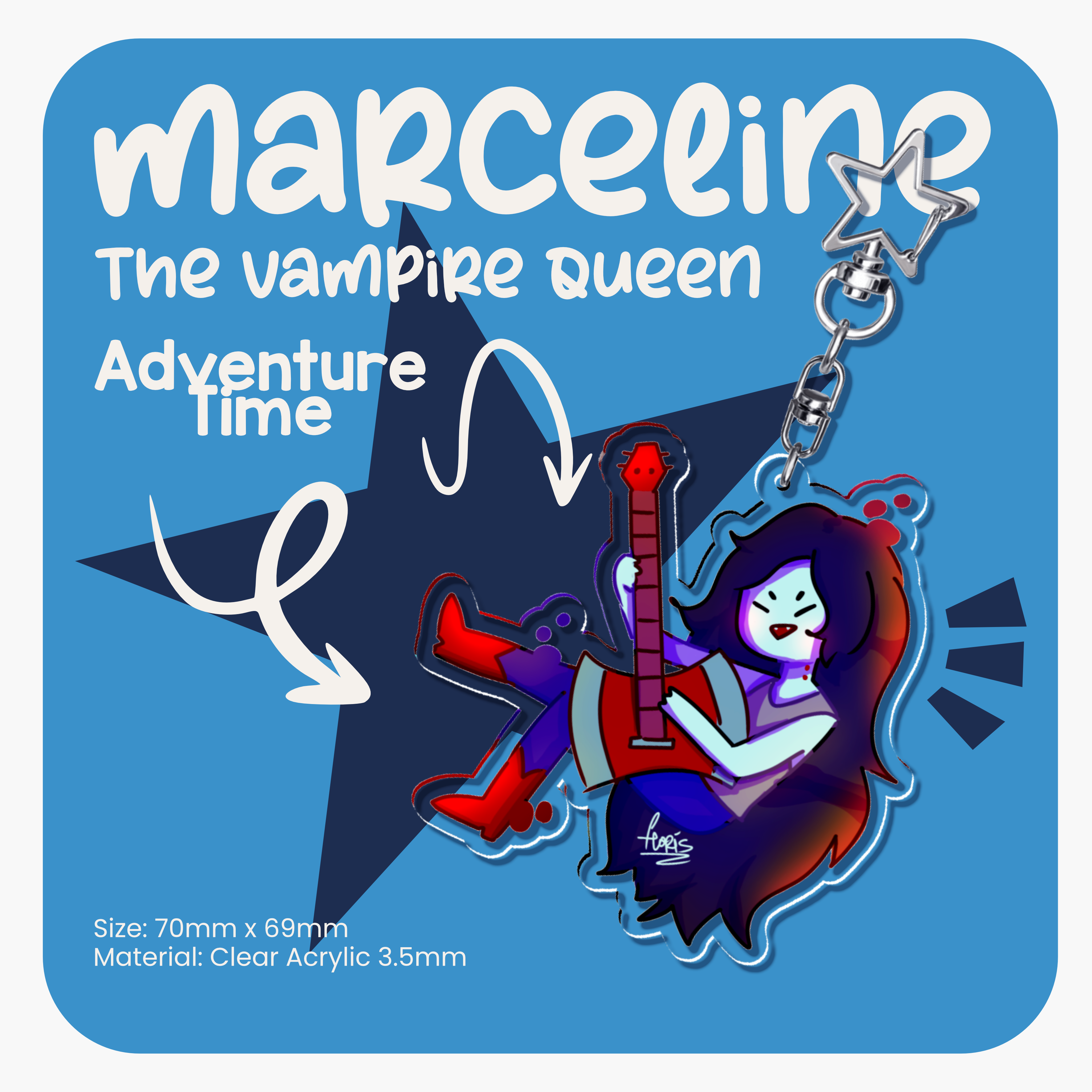 Marceline The Vampire Queen keychain