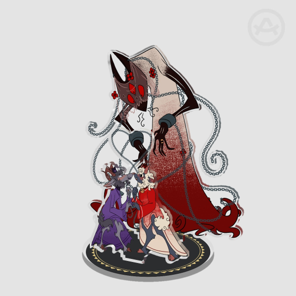 Crown Bearer Polycule Wedding! - Double Insert Acrylic Standee