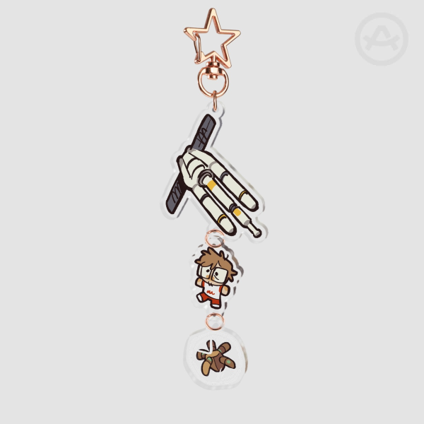 Hail Mary, Grace & Rocky Keychain