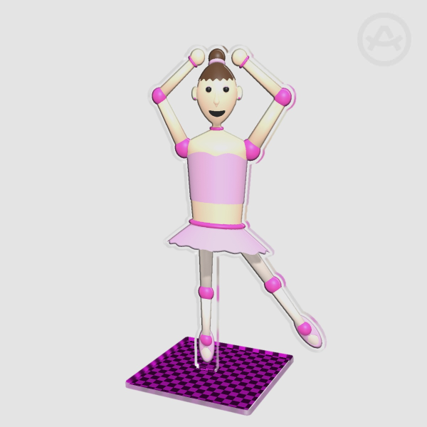 Darcy The Dancer Clear Acrylic Standee