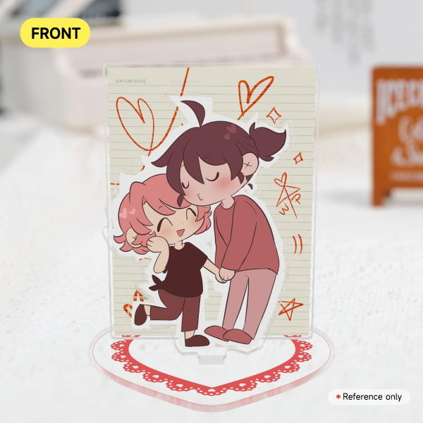 Doodle Heart Double Insert Acrylic Standee