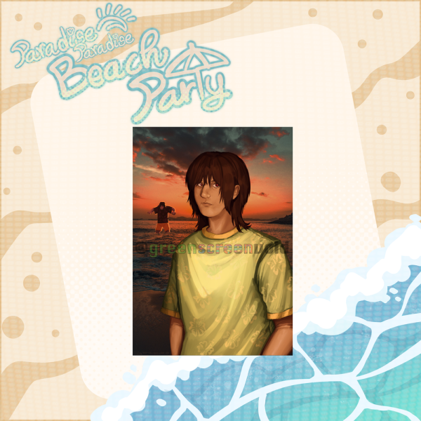 On the beach - Kris/Susie Print