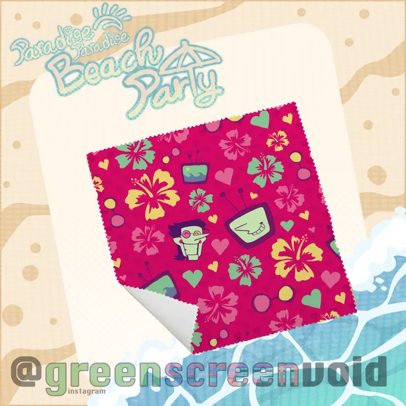 Summertime Spamtenna Glass Cloth