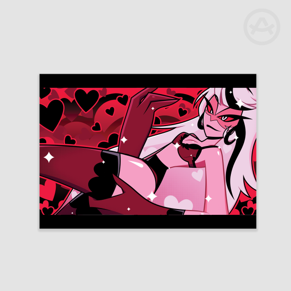Hazbin Hotel - Pin-Up Carmilla Carminie Valentine's Day Poster Print