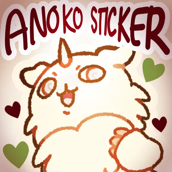 ANOKO clear vinyl sticker