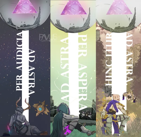 THE FIRETEAM - Destiny Bookmark Set