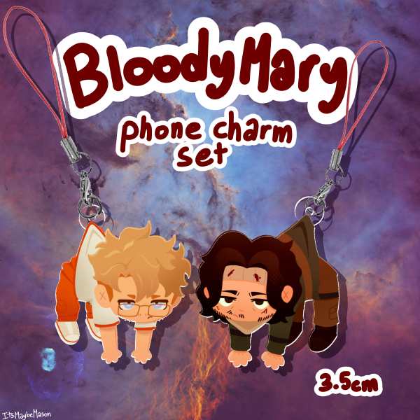 BloodyMary Acrylic phone charm set
