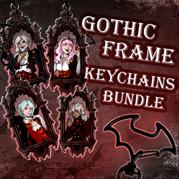 Gothic Frame Keychains Bundle - Coven