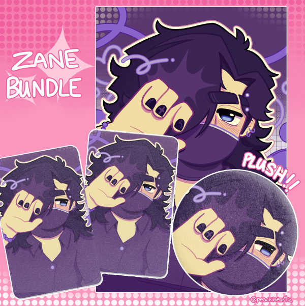 Pretty Boy Plush Pin + Photocard Bundle - Mystreet Zane