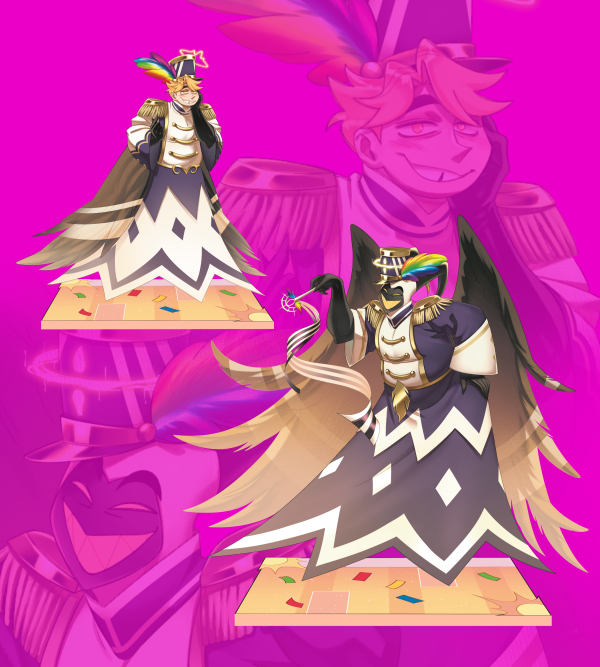 Father and Son Support! Individual standees