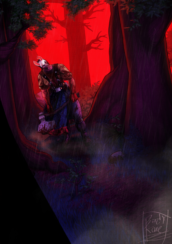 Red Forest Print