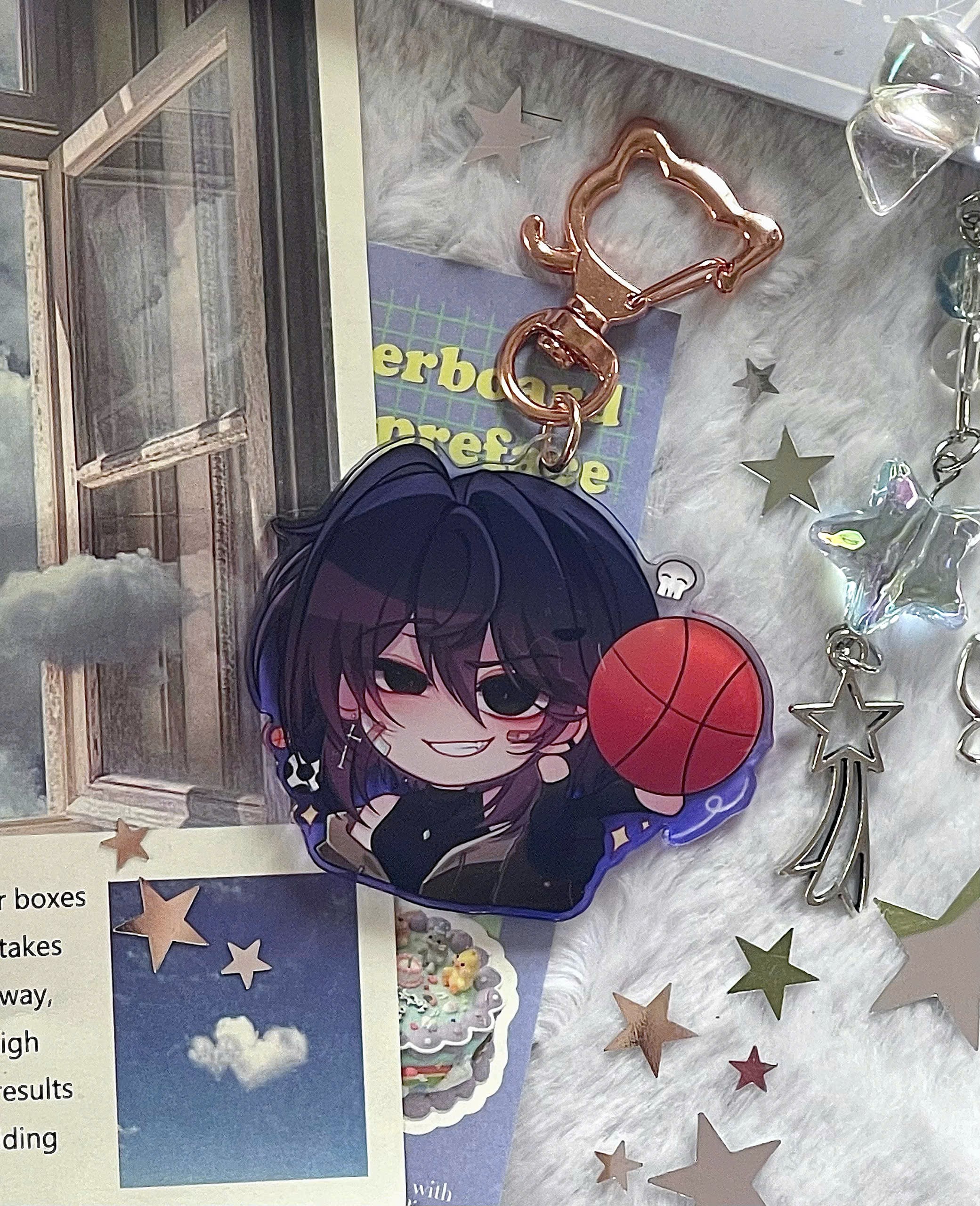 Violet Acrylic Keychains
