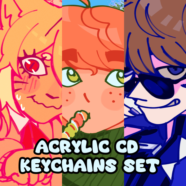 [OC] ¡RGB! Acrylic CD Keychains set
